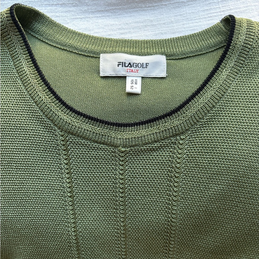 Vintage Fila Golf Italy green sweater Vest - Picture 1 of 7